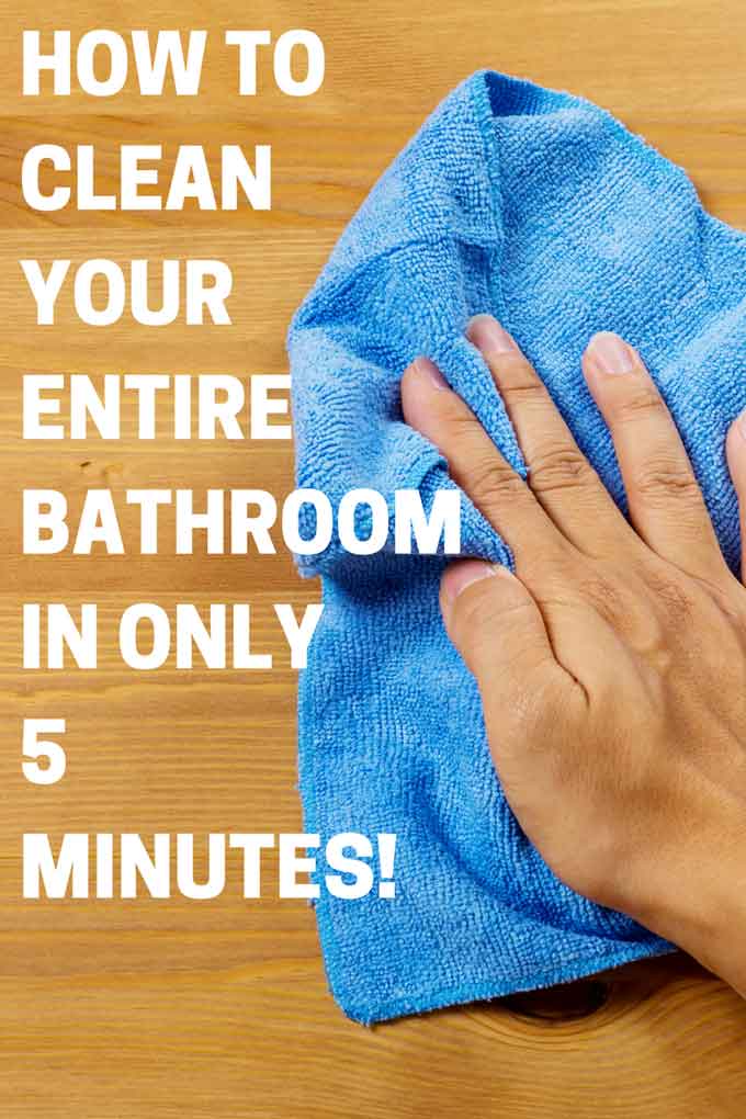 How to Completely Clean Your Bathroom in Just 5 Minutes