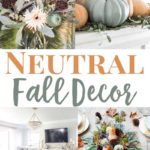 neutral fall decorating collage