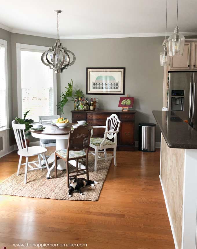 kitchen with chelsea gray paint 