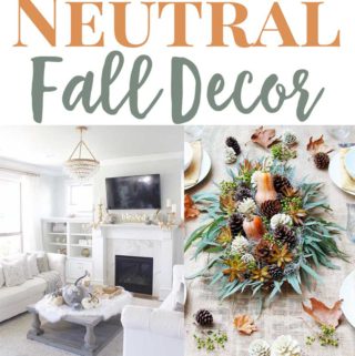 neutral fall decorating collage