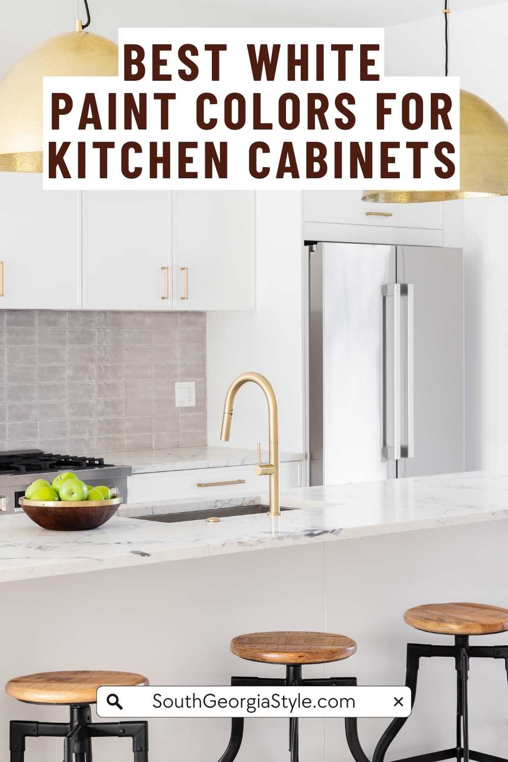 Best Paint Colors for White Kitchen Cabinets - South Georgia Style