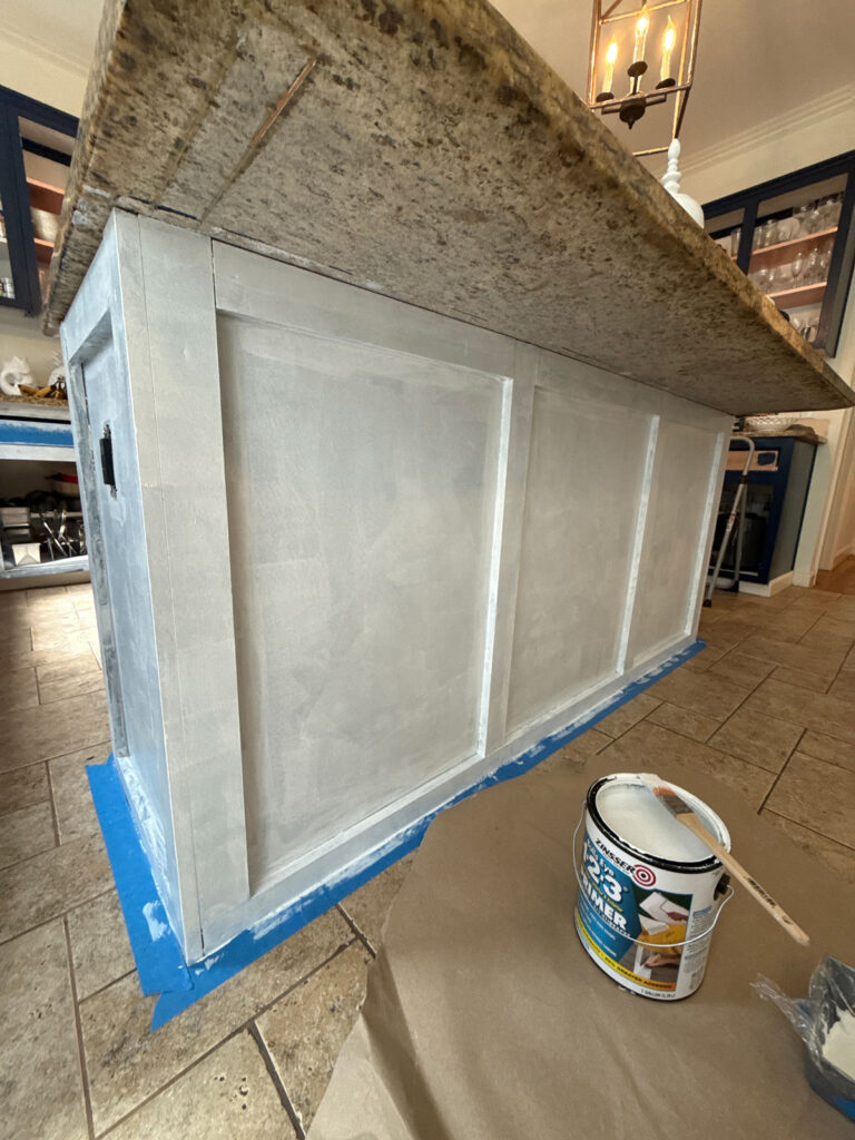 priming kitchen island