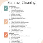 summer cleaning list featured